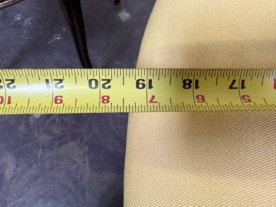 JUST ADDED - Pair Of Carved Wooden Side Accent Chairs 19.5W X 20D X 34H [Photo 8]