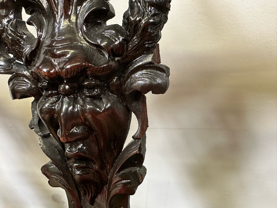 Italian Renaissance Revival Carved Wooden Settee Sofa 58W X 24D, Corner Chair 27W And Side Chair [Photo 11]