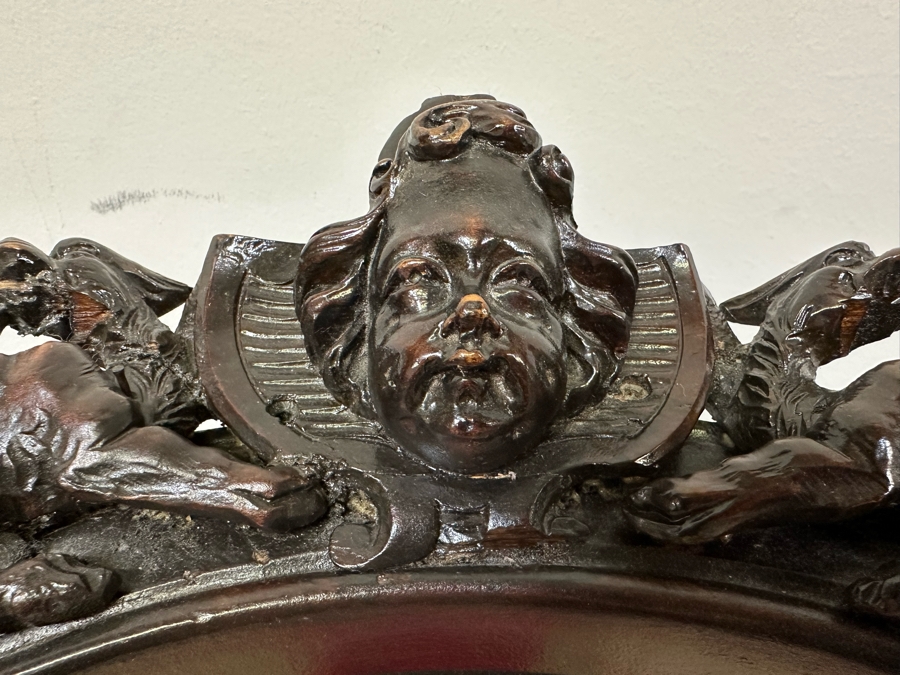 Italian Renaissance Revival Carved Wooden Settee Sofa 58W X 24D, Corner Chair 27W And Side Chair [Photo 9]