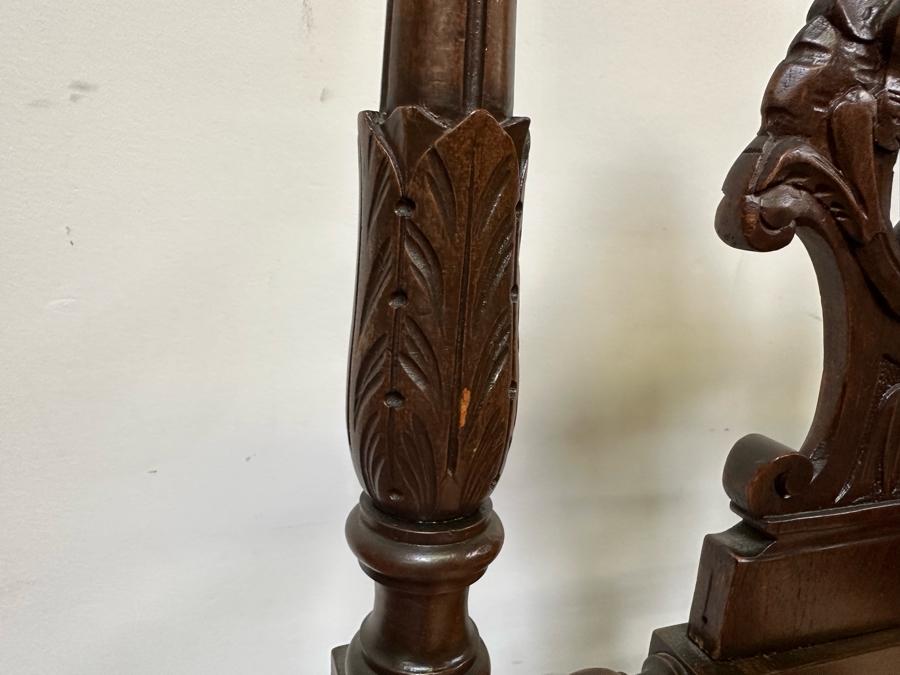 Italian Renaissance Revival Carved Wooden Settee Sofa 58W X 24D, Corner Chair 27W And Side Chair [Photo 31]