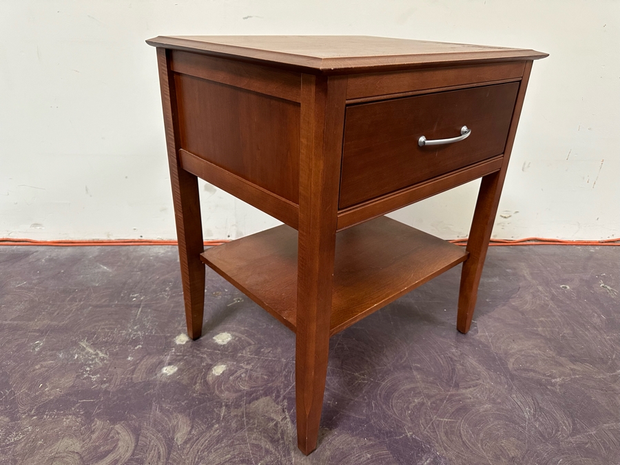 JUST ADDED - Wooden Nightstand With Drawer 24W X 20D [Photo 4]