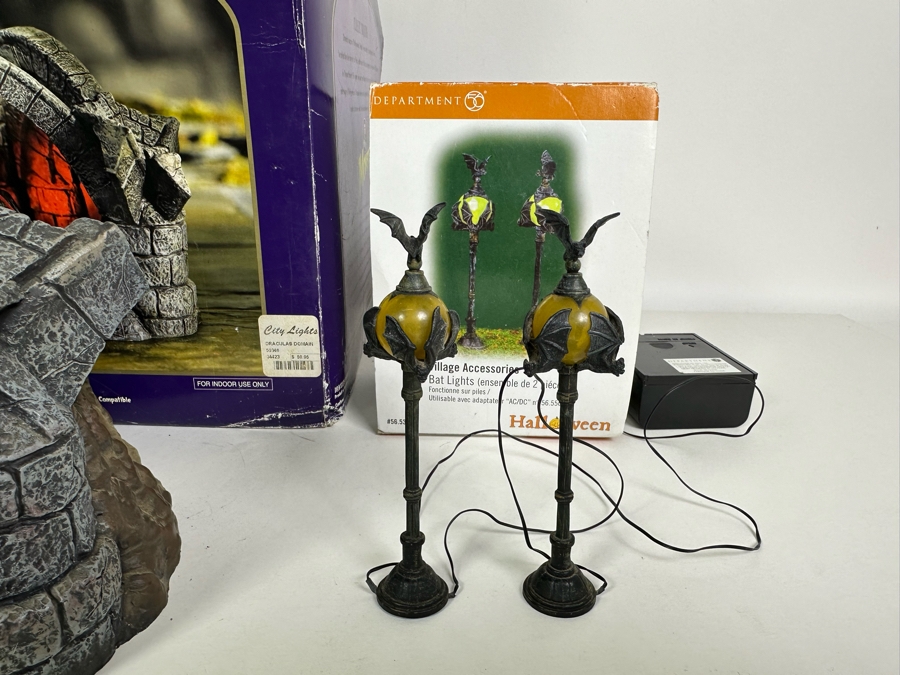 Department 56 Halloween Decorations Dracula, Witch Crash & Bat Lights [Photo 8]