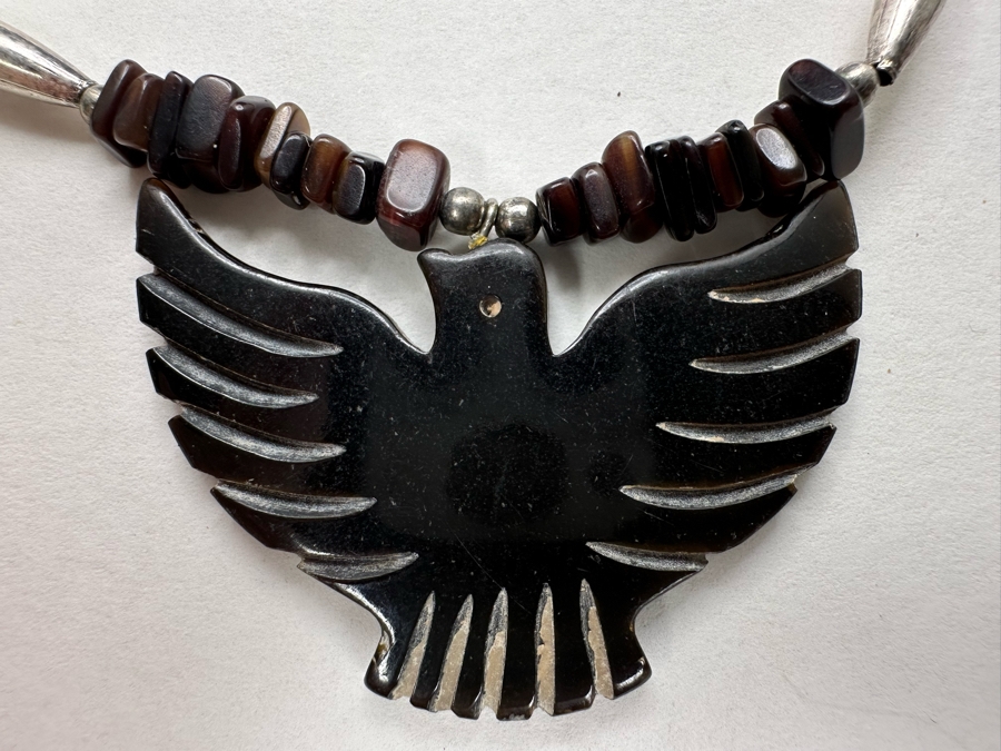 Carved Bird Pendant 18' Necklace [Photo 3]