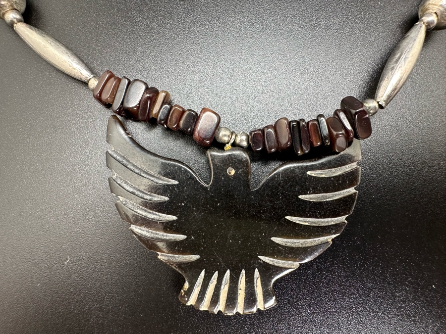 Carved Bird Pendant 18' Necklace [Photo 2]