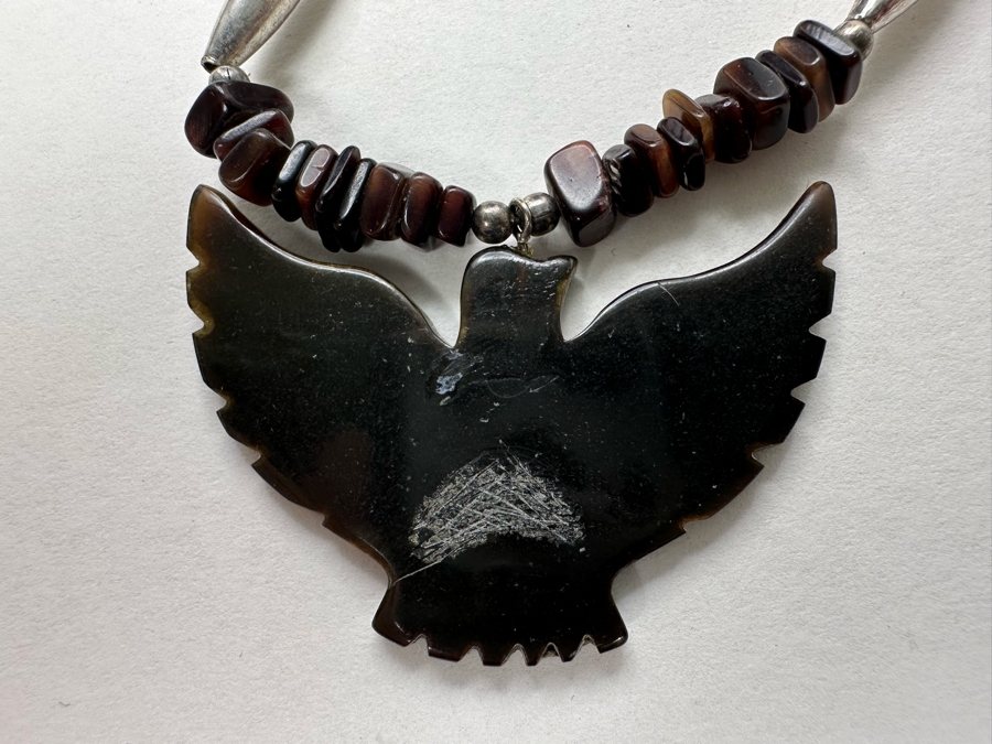 Carved Bird Pendant 18' Necklace [Photo 5]