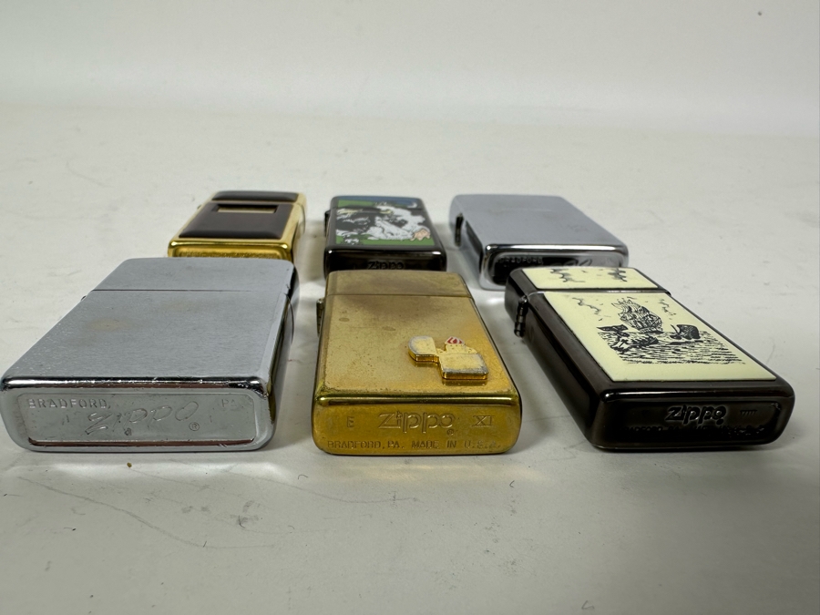Six Zippo Lighters [Photo 6]