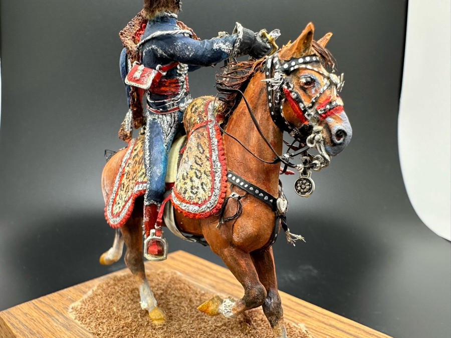 Hand Painted Historex Plastic Miniature Military Figurine Col. I. Hussar Toy Soldier On Horse By Dr. David D. Michaels 4W X 3D X 4H [Photo 12]