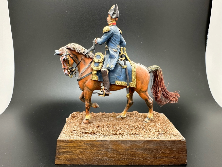 Hand Painted Historex Plastic Miniature Military Figurine Toy Soldier On Horse By Dr. David D. Michaels 4W X 3D X 4H [Photo 9]