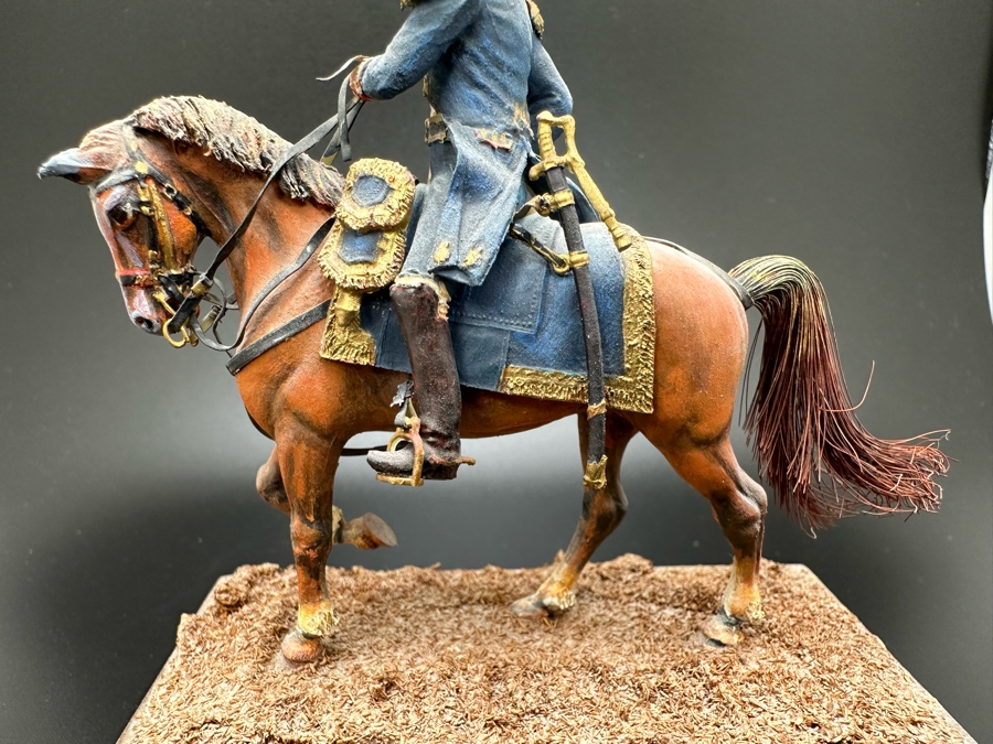 Hand Painted Historex Plastic Miniature Military Figurine Toy Soldier On Horse By Dr. David D. Michaels 4W X 3D X 4H [Photo 10]