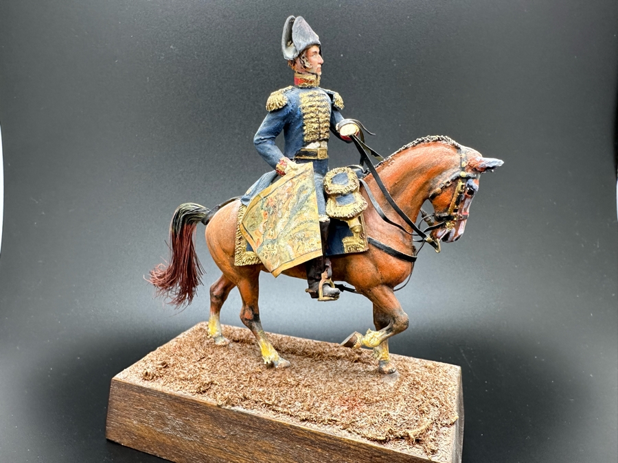 Hand Painted Historex Plastic Miniature Military Figurine Toy Soldier On Horse By Dr. David D. Michaels 4W X 3D X 4H [Photo 12]