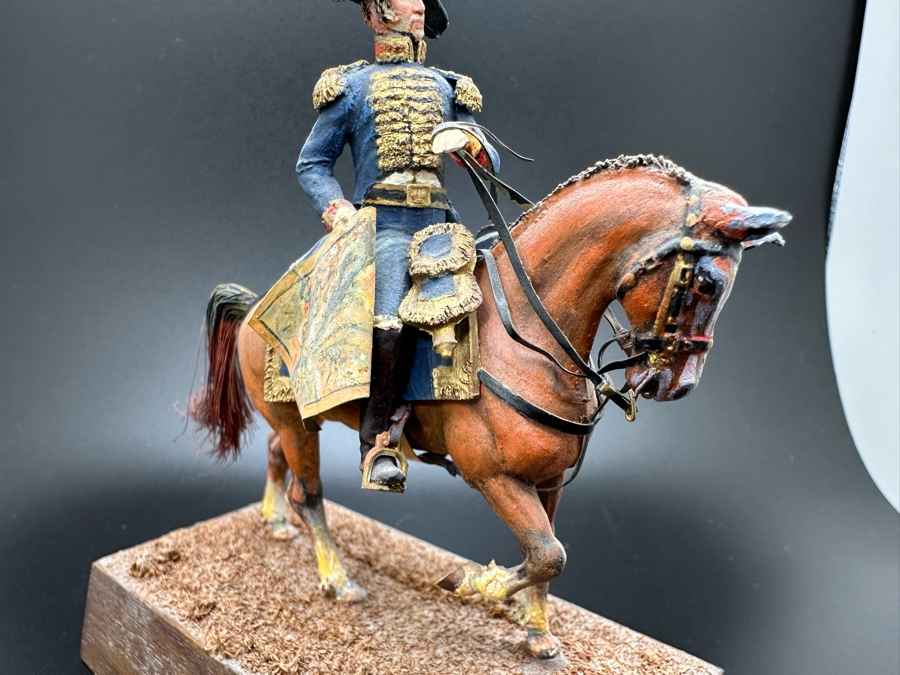 Hand Painted Historex Plastic Miniature Military Figurine Toy Soldier On Horse By Dr. David D. Michaels 4W X 3D X 4H [Photo 6]