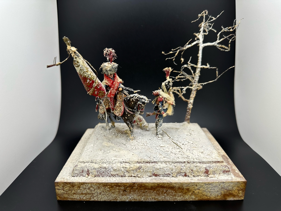 Hand Painted Historex Plastic Miniature Military Figurines Toy Soldiers On Horse By Dr. David D. Michaels 7W X 5D X 7.5H [Photo 2]