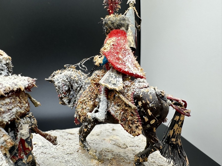 Hand Painted Historex Plastic Miniature Military Figurines Toy Soldiers On Horse By Dr. David D. Michaels 7W X 5D X 7.5H [Photo 11]