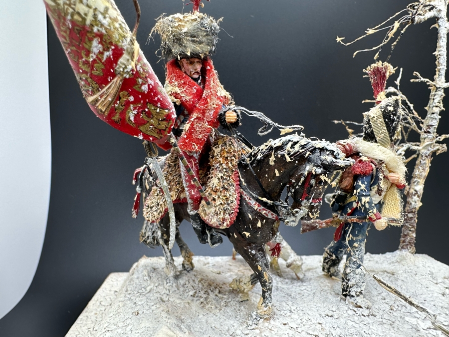 Hand Painted Historex Plastic Miniature Military Figurines Toy Soldiers On Horse By Dr. David D. Michaels 7W X 5D X 7.5H [Photo 4]