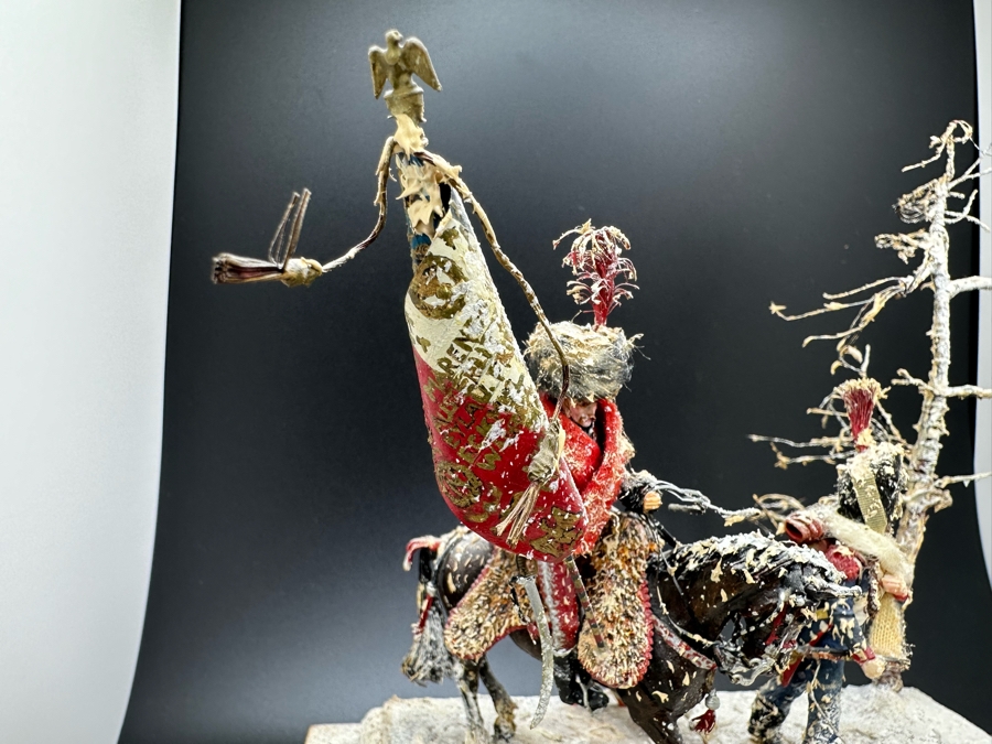 Hand Painted Historex Plastic Miniature Military Figurines Toy Soldiers On Horse By Dr. David D. Michaels 7W X 5D X 7.5H [Photo 3]