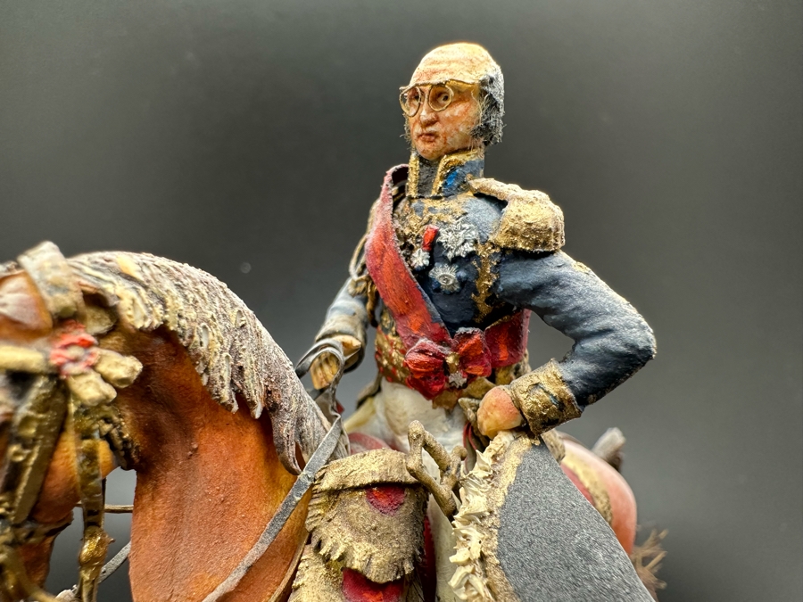 Hand Painted Historex Plastic Miniature Military Figurine Davout Toy Soldier On Horse By Dr. David D. Michaels 4W X 3D X 4H [Photo 5]