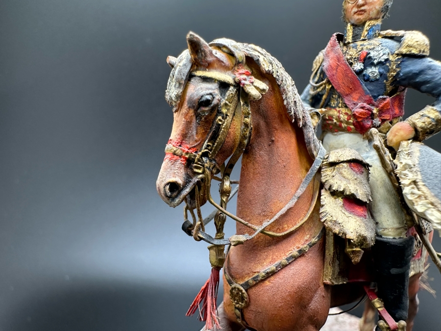 Hand Painted Historex Plastic Miniature Military Figurine Davout Toy Soldier On Horse By Dr. David D. Michaels 4W X 3D X 4H [Photo 6]
