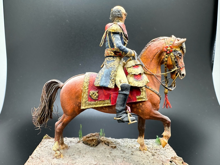 Hand Painted Historex Plastic Miniature Military Figurine Davout Toy Soldier On Horse By Dr. David D. Michaels 4W X 3D X 4H [Photo 8]