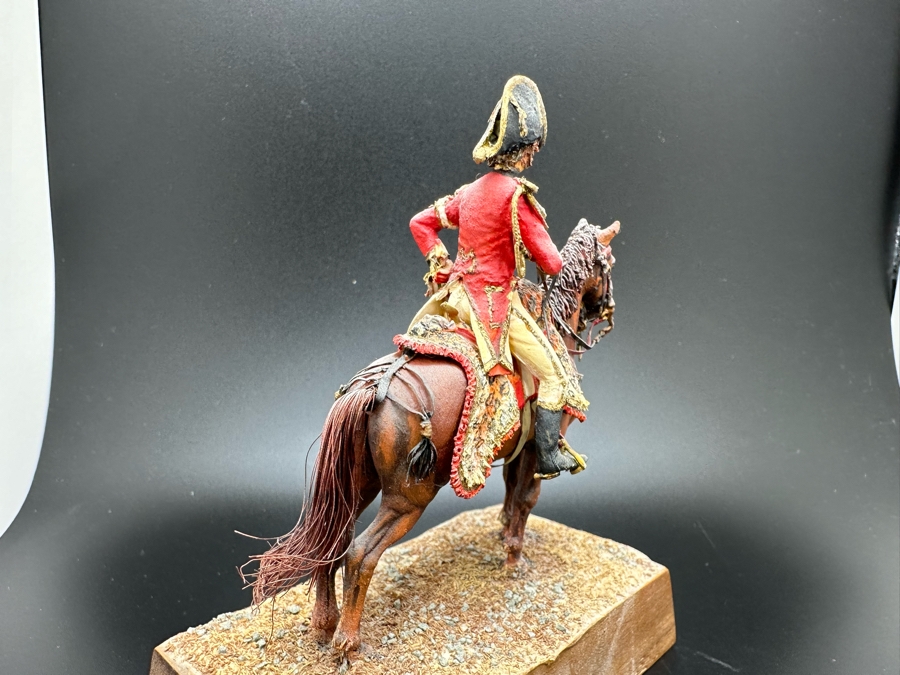 Hand Painted Historex Plastic Miniature Military Figurine A.D.C. To Berthier Toy Soldier On Horse By Dr. David D. Michaels 4W X 3D X 4.5H [Photo 9]