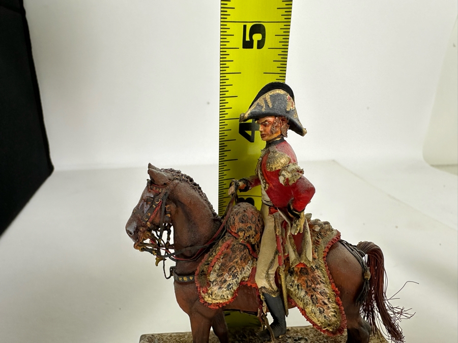 Hand Painted Historex Plastic Miniature Military Figurine A.D.C. To Berthier Toy Soldier On Horse By Dr. David D. Michaels 4W X 3D X 4.5H [Photo 12]