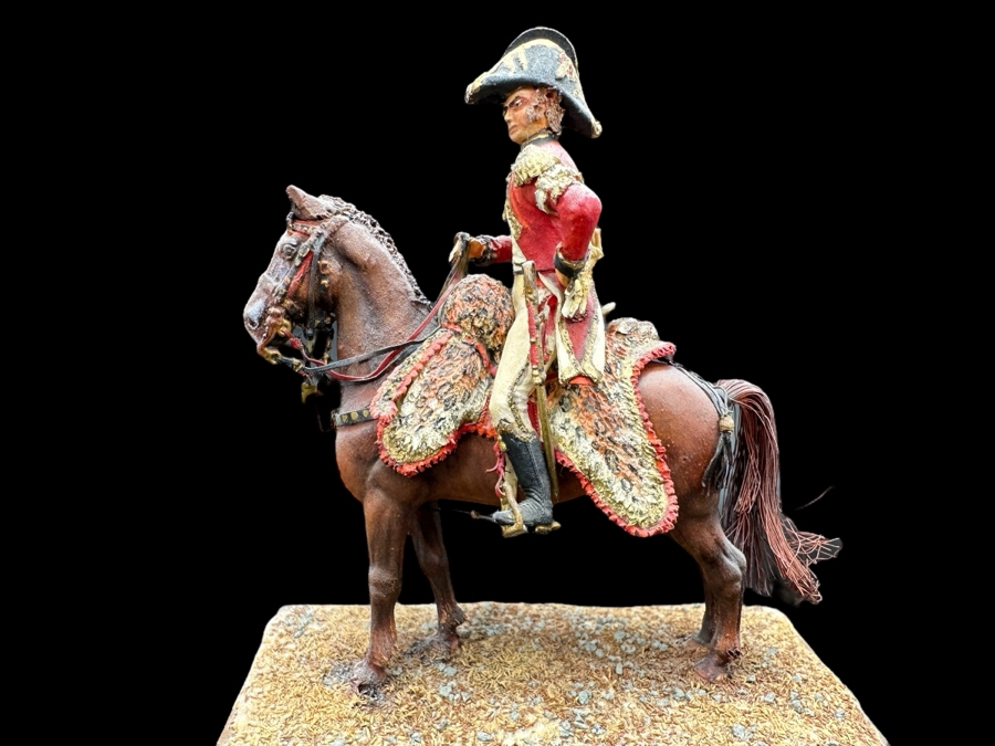 Hand Painted Historex Plastic Miniature Military Figurine A.D.C. To Berthier Toy Soldier On Horse By Dr. David D. Michaels 4W X 3D X 4.5H [Photo 2]
