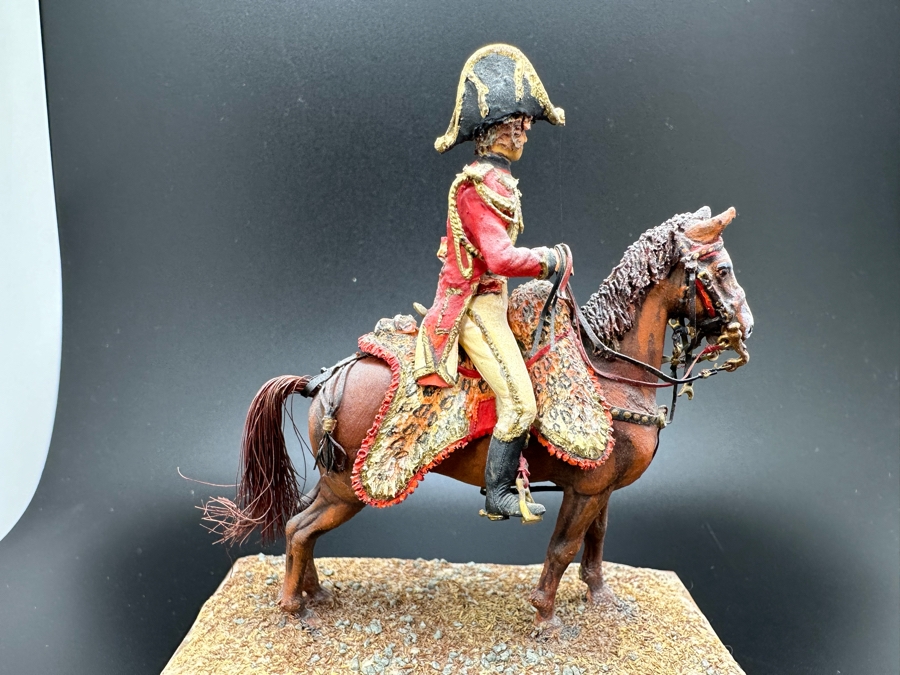 Hand Painted Historex Plastic Miniature Military Figurine A.D.C. To Berthier Toy Soldier On Horse By Dr. David D. Michaels 4W X 3D X 4.5H [Photo 7]