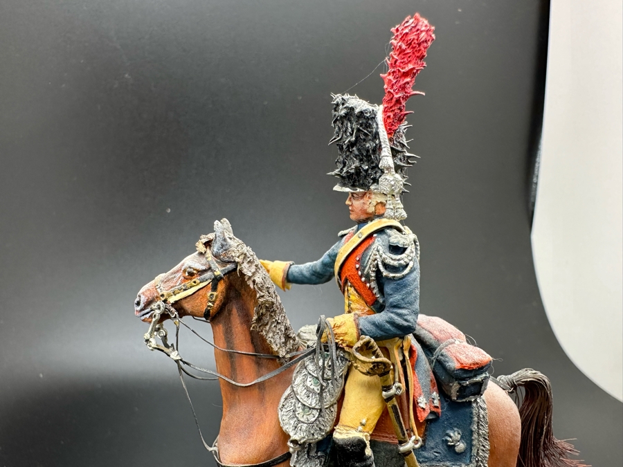 Hand Painted Historex Plastic Miniature Military Figurine Toy Soldier On Horse By Dr. David D. Michaels 4W X 3D X 4.5H [Photo 4]