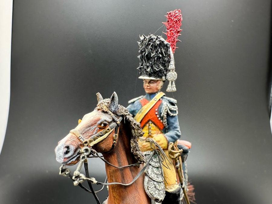 Hand Painted Historex Plastic Miniature Military Figurine Toy Soldier On Horse By Dr. David D. Michaels 4W X 3D X 4.5H [Photo 6]