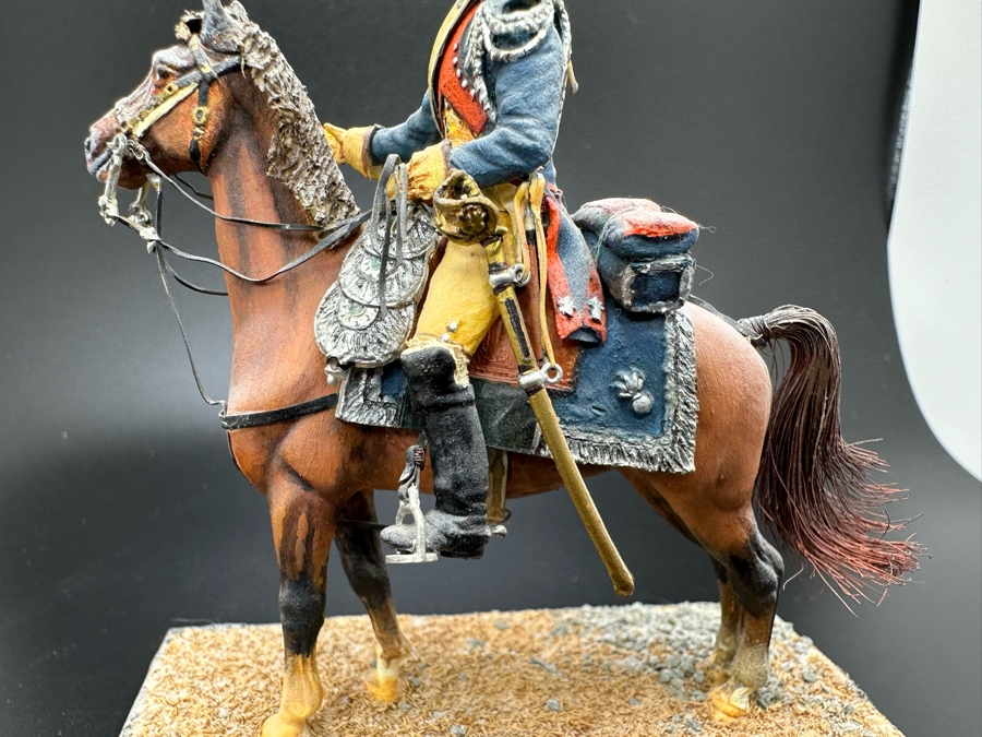 Hand Painted Historex Plastic Miniature Military Figurine Toy Soldier On Horse By Dr. David D. Michaels 4W X 3D X 4.5H [Photo 5]