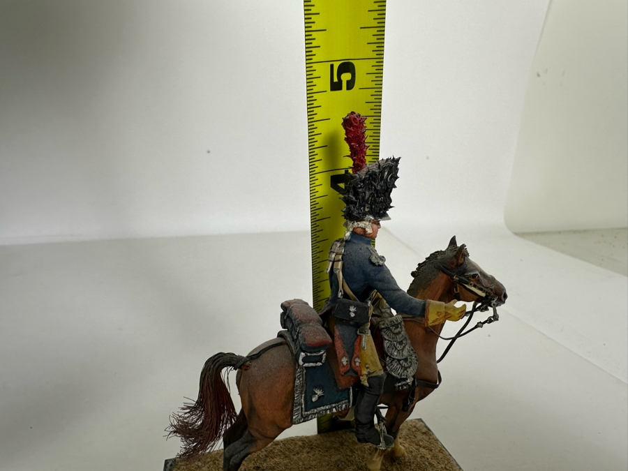 Hand Painted Historex Plastic Miniature Military Figurine Toy Soldier On Horse By Dr. David D. Michaels 4W X 3D X 4.5H [Photo 13]