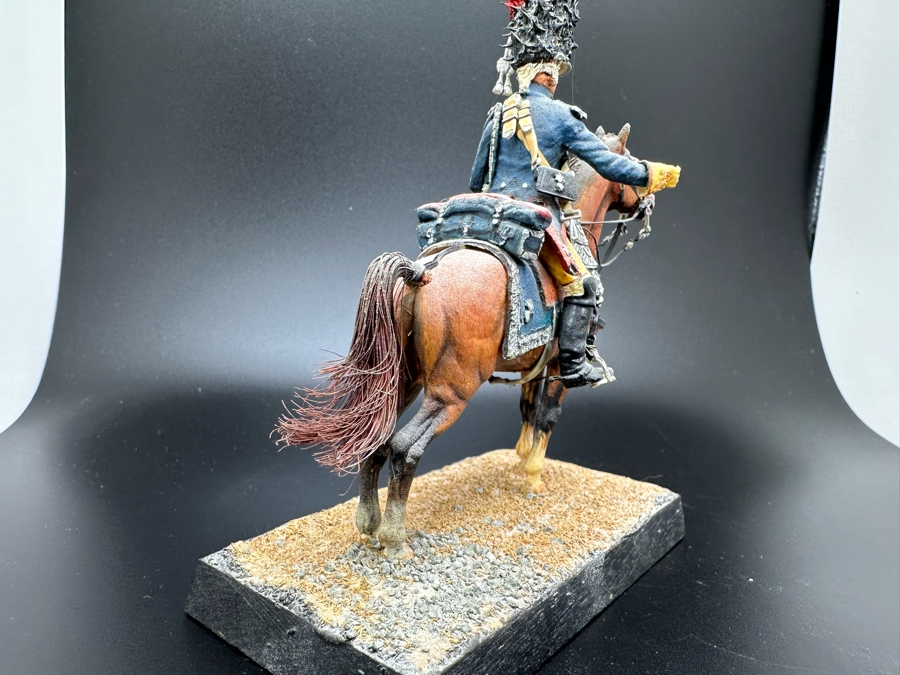 Hand Painted Historex Plastic Miniature Military Figurine Toy Soldier On Horse By Dr. David D. Michaels 4W X 3D X 4.5H [Photo 10]