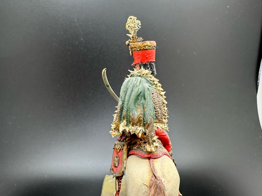 Hand Painted Historex Plastic Miniature Military Figurine Fournier Sarloveze Toy Soldier On Horse By Dr. David D. Michaels 4W X 3D X 4.5H [Photo 9]