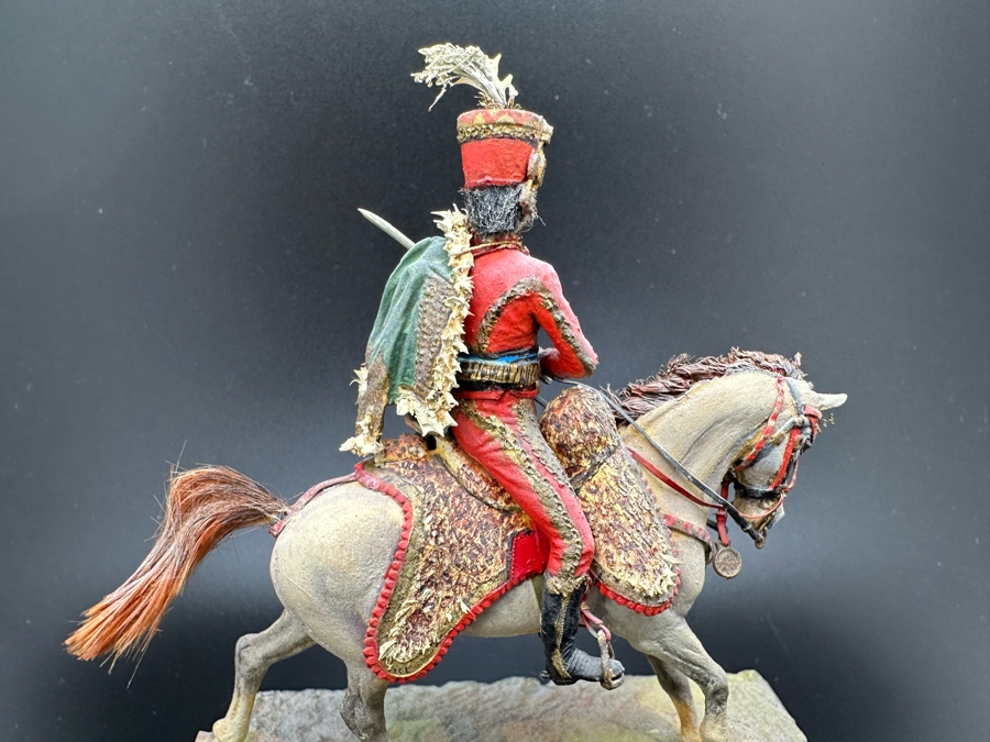 Hand Painted Historex Plastic Miniature Military Figurine Fournier Sarloveze Toy Soldier On Horse By Dr. David D. Michaels 4W X 3D X 4.5H [Photo 8]