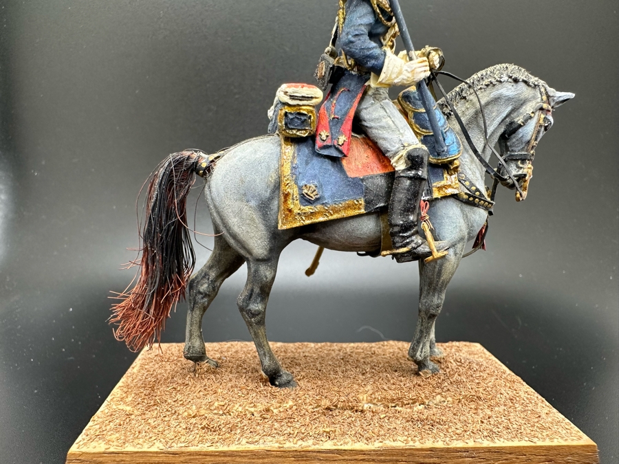 Hand Painted Historex Plastic Miniature Military Figurine Grenadier A Cheval Toy Soldier On Horse By Dr. David D. Michaels 4W X 3D X 6.5H [Photo 16]
