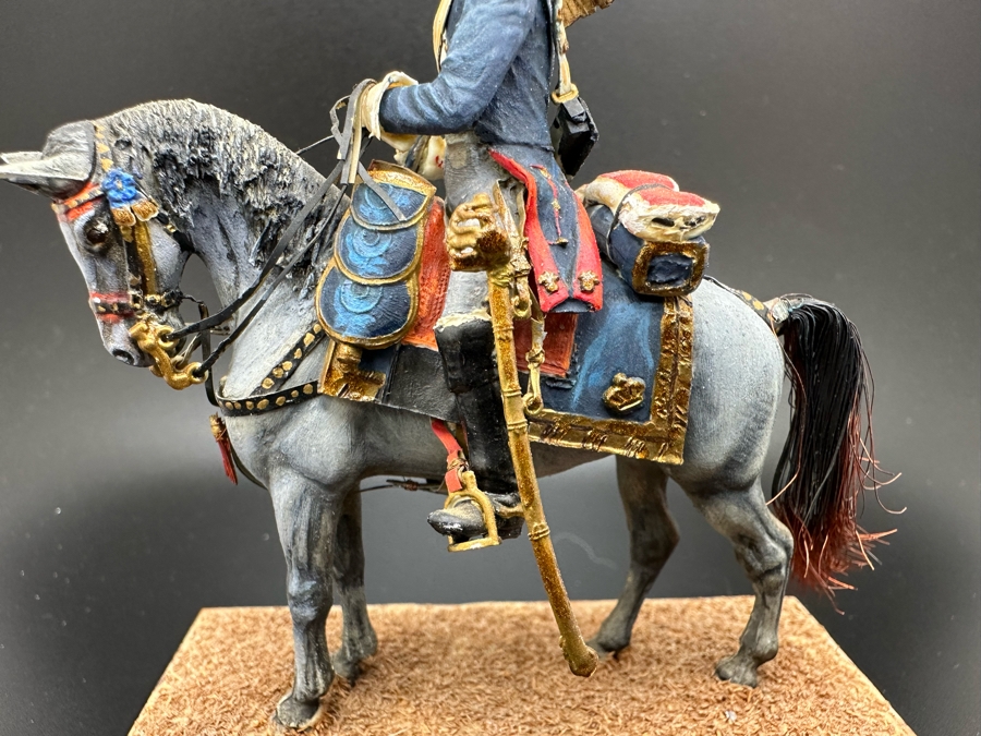 Hand Painted Historex Plastic Miniature Military Figurine Grenadier A Cheval Toy Soldier On Horse By Dr. David D. Michaels 4W X 3D X 6.5H [Photo 6]