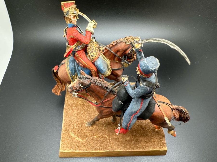 Hand Painted Historex Plastic Miniature Military Figurine Cossack 2. Lancer Toy Soldiers On Horses By Dr. David D. Michaels 4W X 3D X 4.5H [Photo 9]