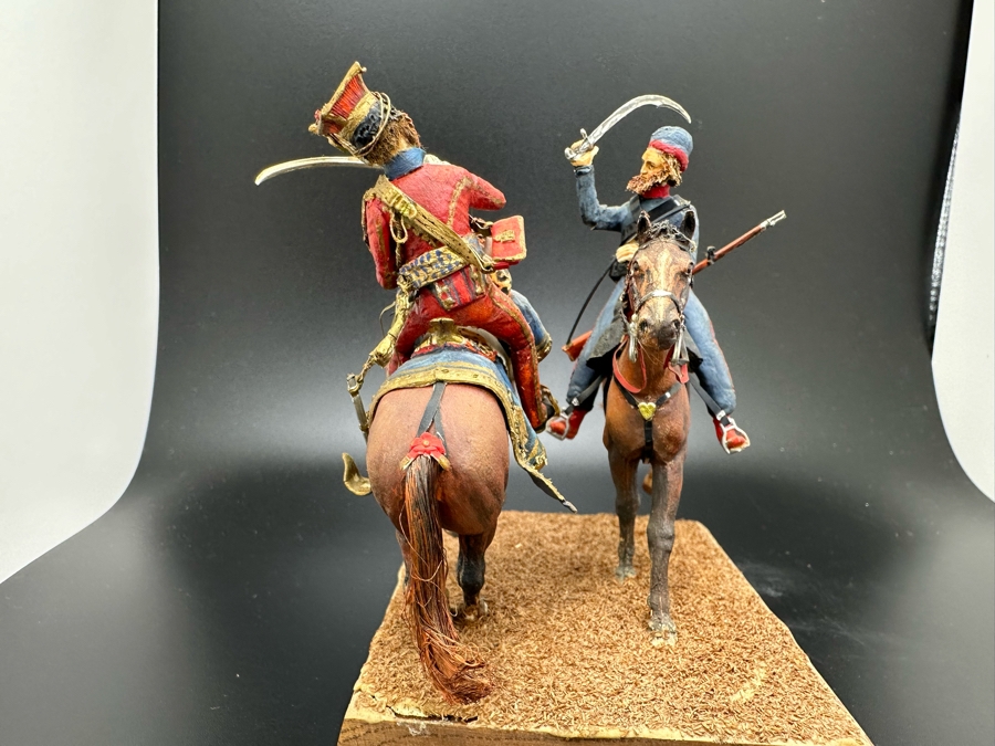 Hand Painted Historex Plastic Miniature Military Figurine Cossack 2. Lancer Toy Soldiers On Horses By Dr. David D. Michaels 4W X 3D X 4.5H [Photo 10]
