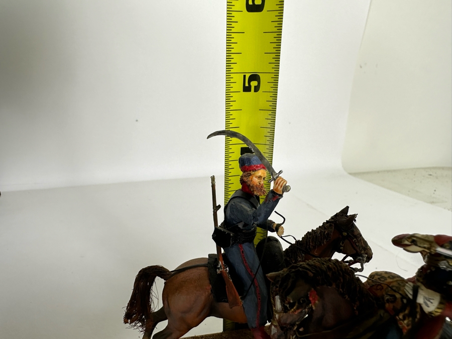 Hand Painted Historex Plastic Miniature Military Figurine Cossack 2. Lancer Toy Soldiers On Horses By Dr. David D. Michaels 4W X 3D X 4.5H [Photo 13]