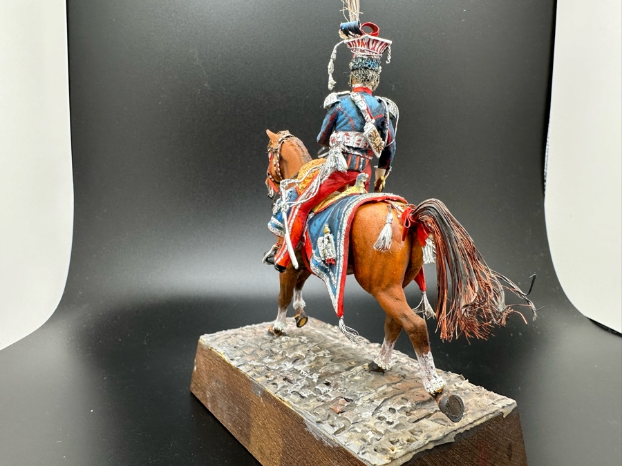 Hand Painted Historex Plastic Miniature Military Figurine Krasinsky Toy Soldier On Horse By Dr. David D. Michaels 4W X 2D X 5H [Photo 8]