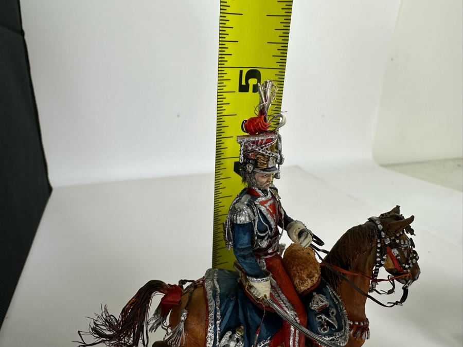 Hand Painted Historex Plastic Miniature Military Figurine Krasinsky Toy Soldier On Horse By Dr. David D. Michaels 4W X 2D X 5H [Photo 11]