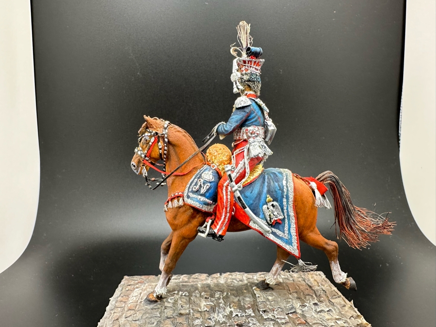 Hand Painted Historex Plastic Miniature Military Figurine Krasinsky Toy Soldier On Horse By Dr. David D. Michaels 4W X 2D X 5H [Photo 7]