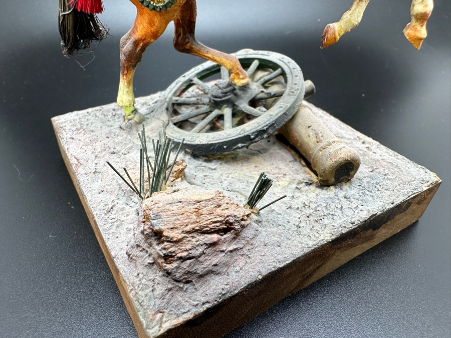 Hand Painted Historex Plastic Miniature Military Figurine Chasseur Guard Toy Soldier On Horse By Dr. David D. Michaels 3W X 3D X 6H [Photo 11]