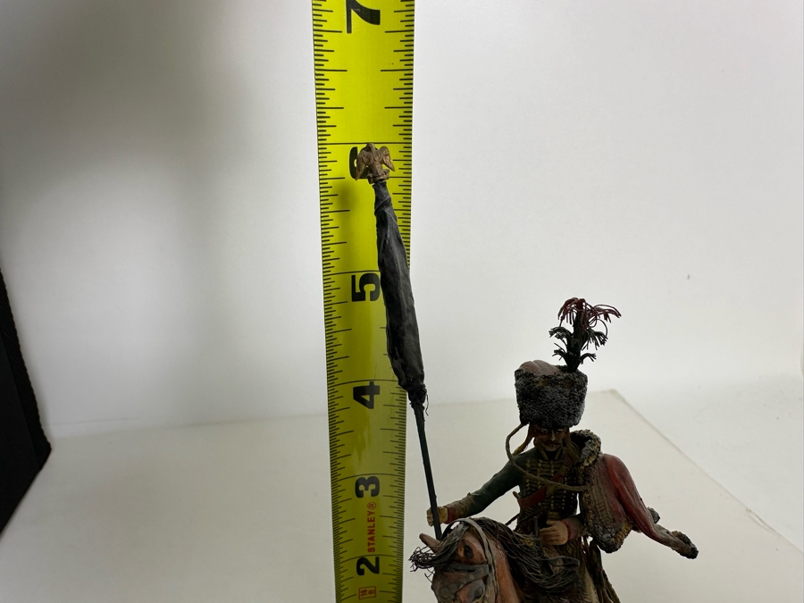 Hand Painted Historex Plastic Miniature Military Figurine Chasseur Guard Toy Soldier On Horse By Dr. David D. Michaels 3W X 3D X 6H [Photo 16]