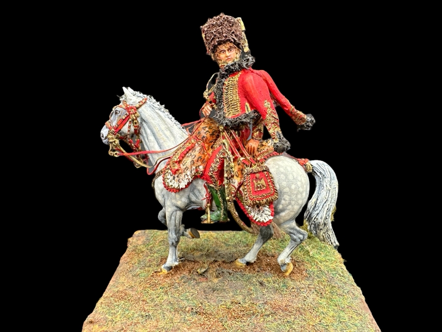 Hand Painted Historex Plastic Miniature Military Figurine Murat Toy Soldier On Horse By Dr. David D. Michaels 4W X 3D X 4H [Photo 2]
