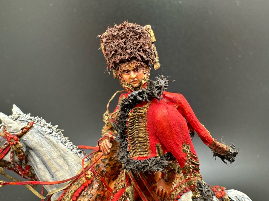Hand Painted Historex Plastic Miniature Military Figurine Murat Toy Soldier On Horse By Dr. David D. Michaels 4W X 3D X 4H [Photo 5]