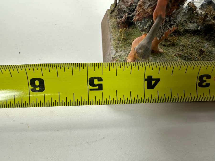 Hand Painted Plastic Miniature Figurines German 1st Century Man Versus Grizzly Bear Scene By Dr. David D. Michaels 5W X 3D X 6.5H [Photo 14]