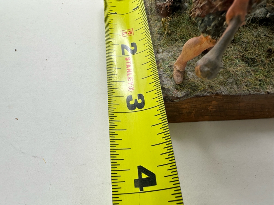 Hand Painted Plastic Miniature Figurines German 1st Century Man Versus Grizzly Bear Scene By Dr. David D. Michaels 5W X 3D X 6.5H [Photo 15]