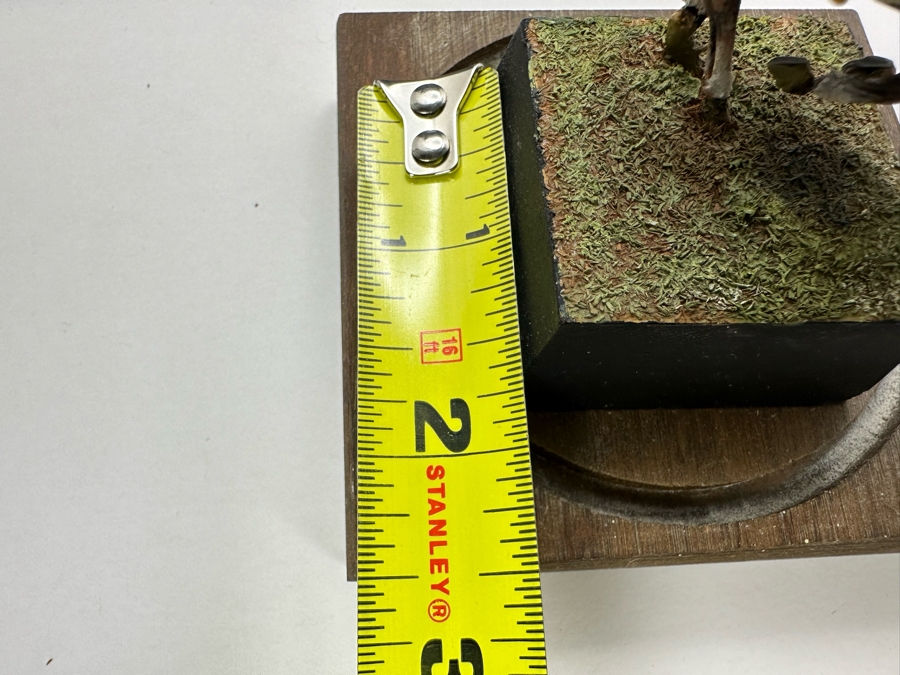 Hand Painted Historex Plastic Miniature Military Figurine Toy Soldier On Horse By Dr. David D. Michaels 1.5W X 1.5D X 3.5H With Glass Dome [Photo 10]