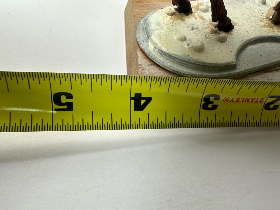 Hand Painted Metal Tin Miniature Military Figurine Medieval Toy Horse With Armor By Dr. David D. Michaels 4W X 3D X 4H [Photo 6]