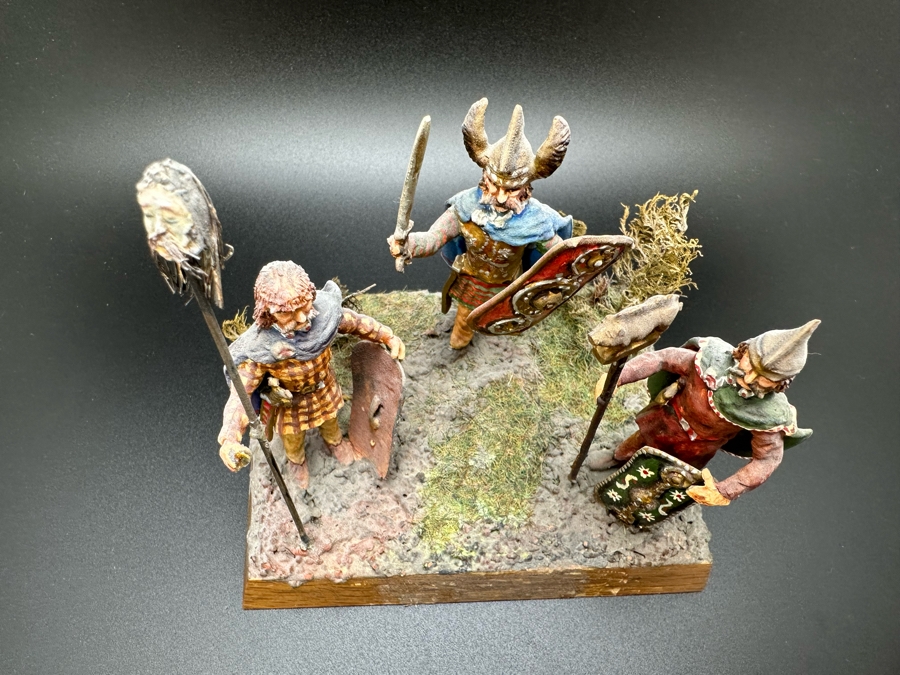 Hand Painted Metal Tin Miniature Military Toy Figurines Ancient British Gallic By Dr. David D. Michaels 4W X 3D X 4H [Photo 7]
